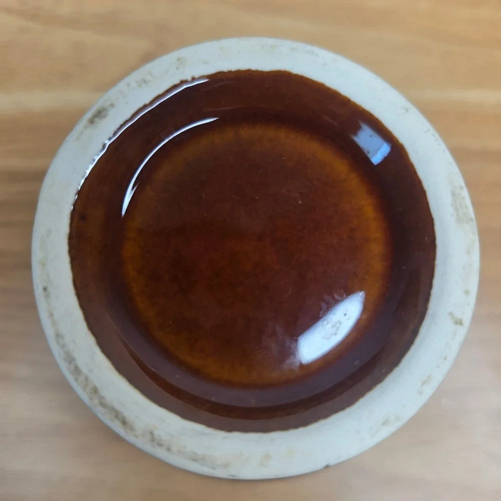 Vintage 1960s Fiesta Ironstone Sheffield Amberstone Glaze Sugar Bowl HTF